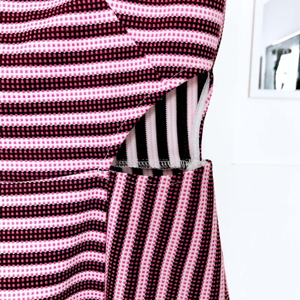 Sugarlips Pink Striped Dress with Waist Cutouts - Picture 5 of 6